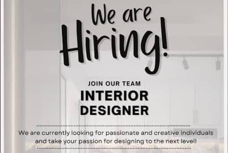 fresher interior designer  and interns