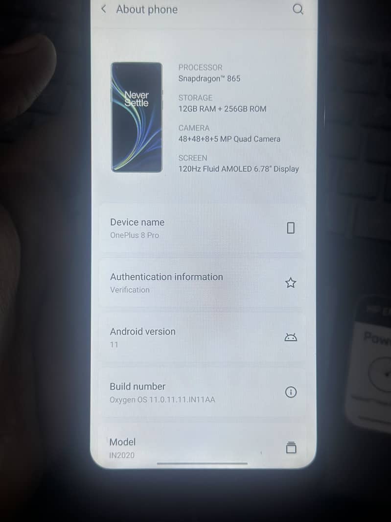 One plus 8 pro panel changed 2