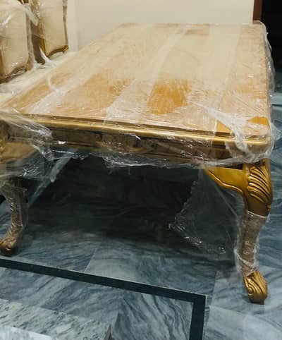 Chinoti Solid Wood + 8 Seater Dining Table