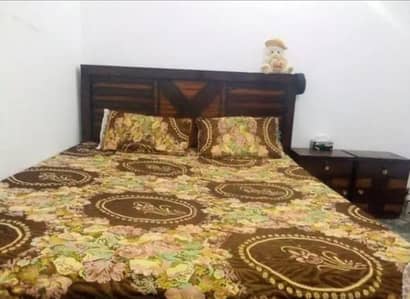 King size Bed with side tables