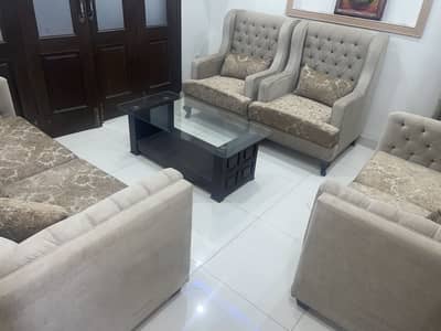 7 Seater Sofa Set with 3 Tables | Like New