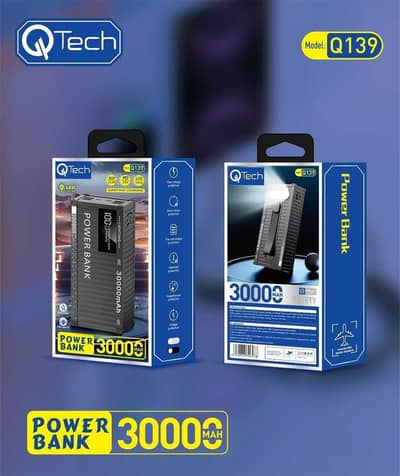 QTach 30000mAh Power Bank | Fast Charging | Torch Light | New | COD