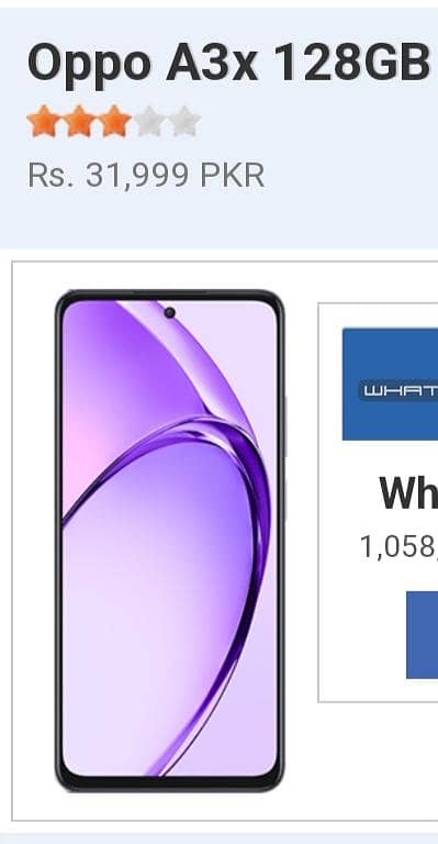 oppo a3x 6i he 4+4gb 128gb