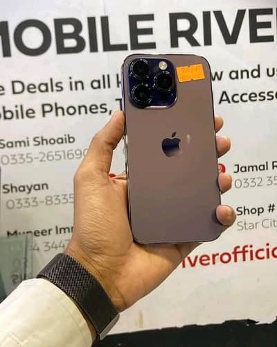 iPhone 14 pro 256gb pta approved physical+esim waterpack 100% all okay