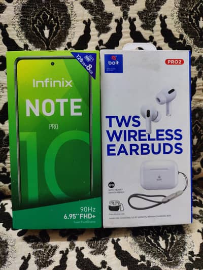 Infinix note 10 pro 8/128 GB *airbuds free*