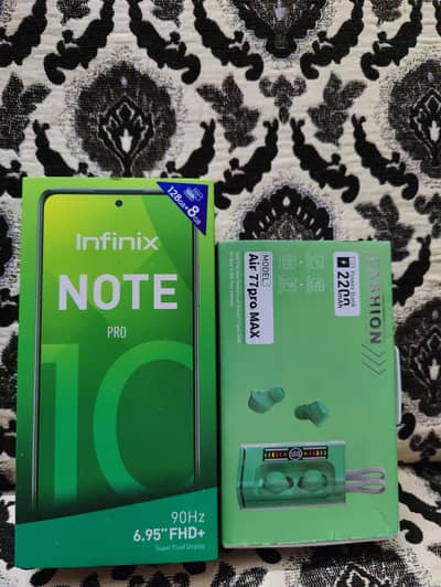 Infinix note 10 pro 8/128 *airbuds free*