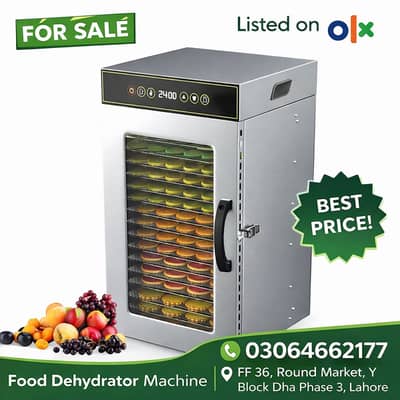 UCK Food Dehydrator Machine | 18 Trays | Digital Touch | 800W |