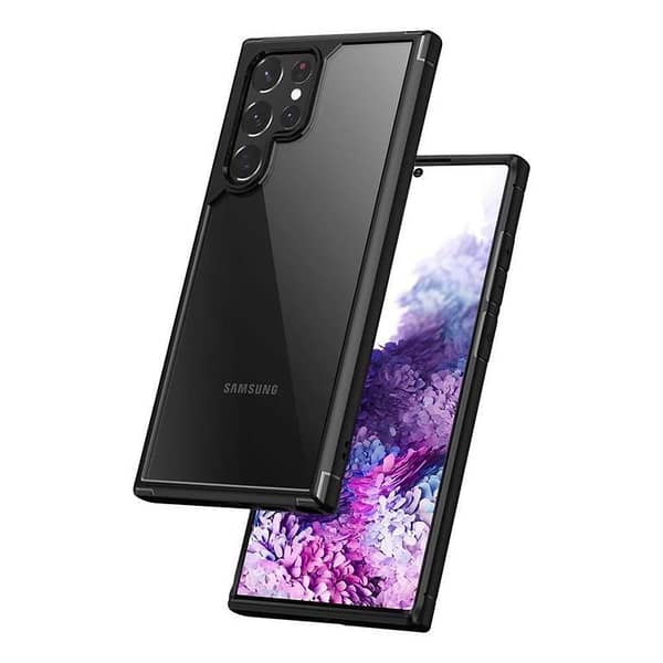 Samsung Shockproof Soft Edges Clear PC back Anti Yellow Case