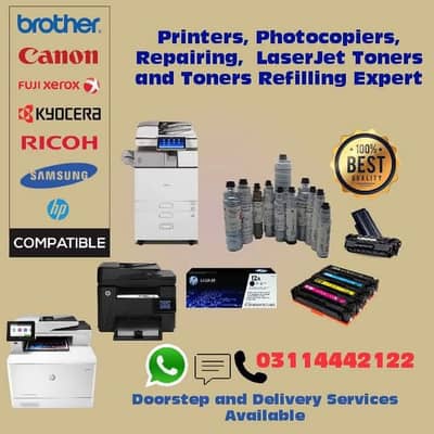 Photocopiers Printers Laptop Computer Repair and Toners Refilling