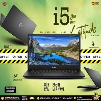 Dell touch screen core i5 8th Gen - 256GB Nvme 8GB Ram 10 10 all ok