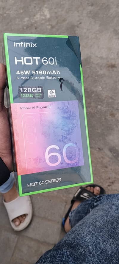 Infinix hot 60 i non active box pack