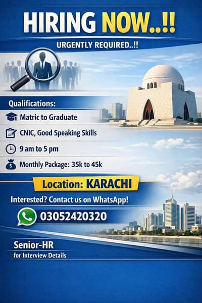 Need male and female staff