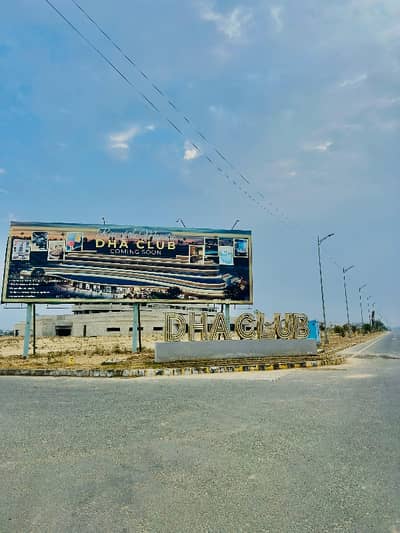 60ft Wide Road Corner Plot Back Of DHA Club And PD House