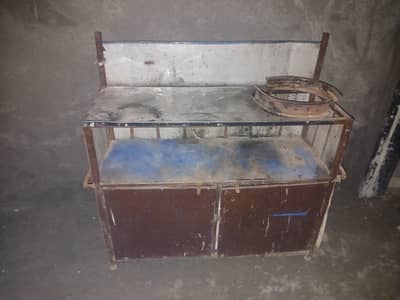 table for outdoor food cart