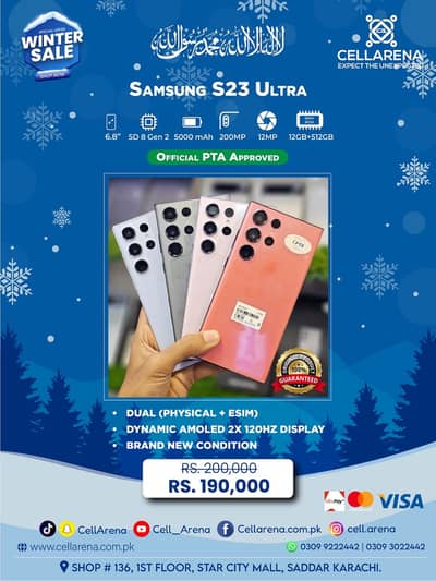 WINTER SALE SAMSUNG GALAXY S23 S22 S21 ULTRA APPROVED - CELLARENA