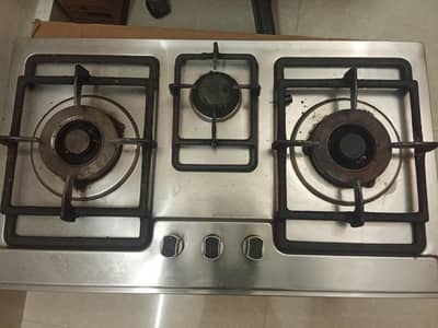 three burner stove