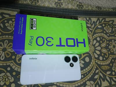 Infinix hot 30 play 8GB Ram 64GB All accessories complete box.