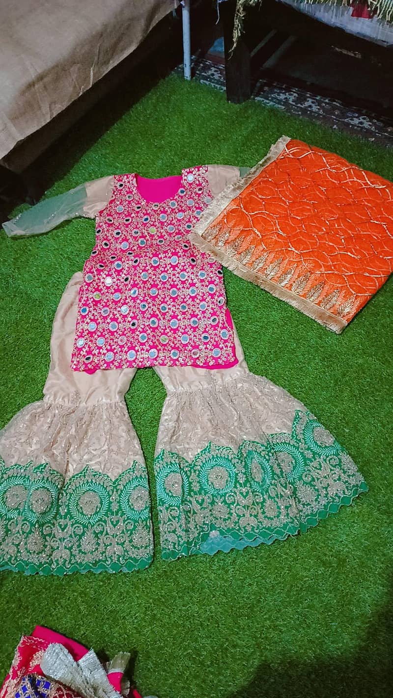 gharara and miror shirt 1