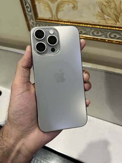 Iphone 15 pro max natural titanium PTA approved