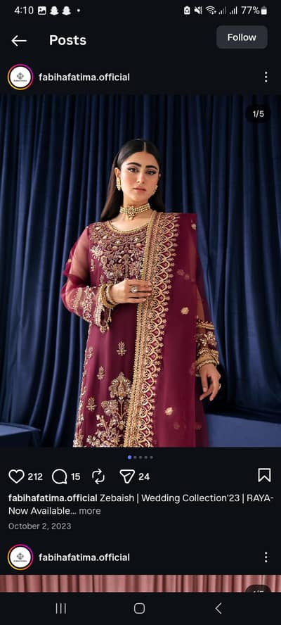 fabiha fatima original dress