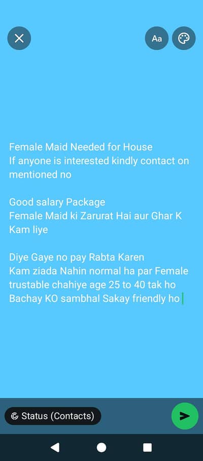 Female Needed For House