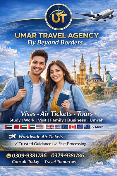 Work visa / Study visa / Visit Visa / UAE / Uk / USA / Saudi Arabia /