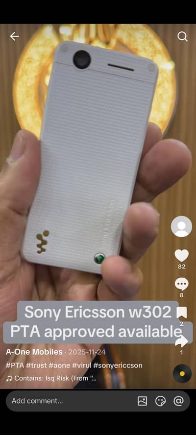 Sony Ericsson W302 PTA approved