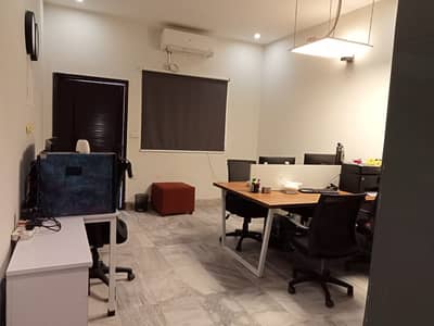 Furnished office including electricity and services