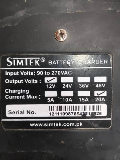 Simtek Battery charger