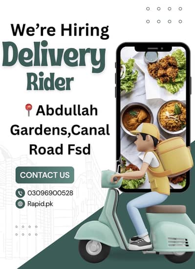 Delivery Rider Required Good salary