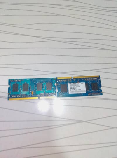 2GB +2GB = 4GBDDR3 Laptop RAM 1333MHz PC3-10600S (Hynix)