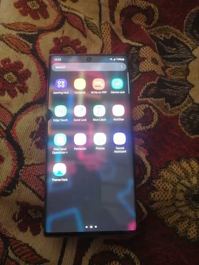 samsung note 10 12gb 256gb glass break and 1 dot  pic lagi hui