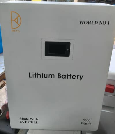Lithium Battery 5000W|  World No. 1 Quality | Solar & UPS Use|