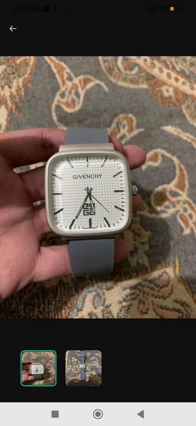 Men's unisex square gray Analouge Watch-1pc Comfortable daily wear