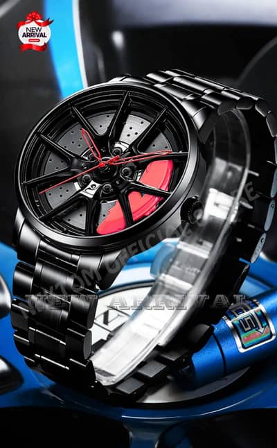 NEW CAR WHEEL  MODEL WATCH FOR MENS*⌚