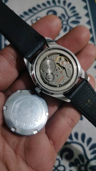 Antique Seiko watch Hand wind vintage swiss Roamer Favre leuba Camy