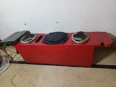 complete heavy sounds system with big buffer 2 speaker 4 channel M box