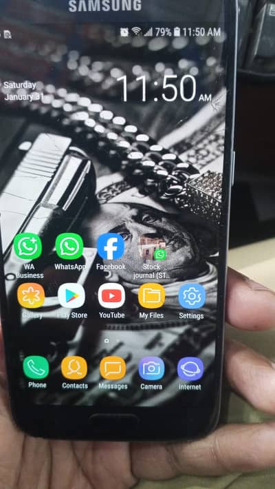 Samsung Mobile S7 All okay Only Touch Glass break