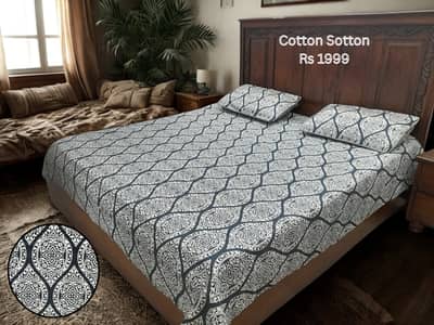 Pure Cotton and Cotton Sotton Bedsheets