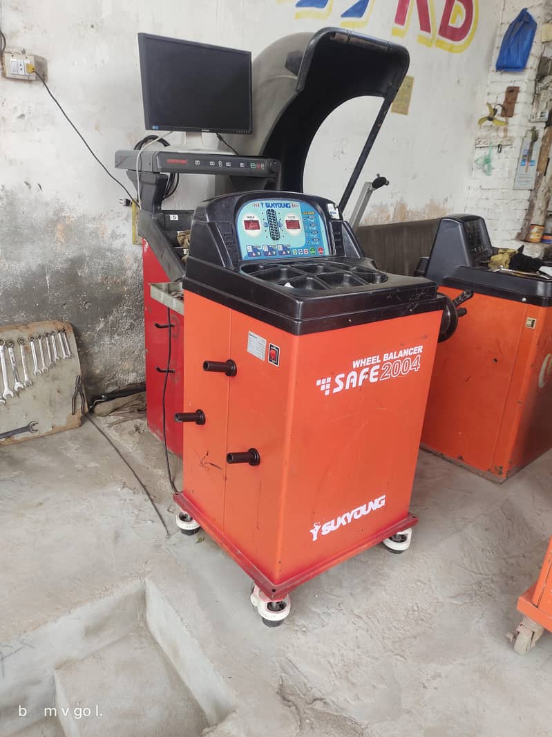 wheel alignment  worker 0