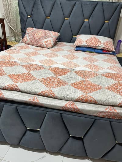 double bed with dressing table