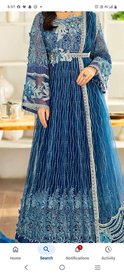 Adan Libas ka branded stitched maxi dress for sale