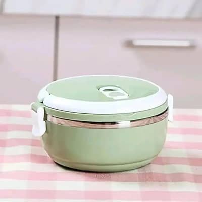 Round shape vacuum lunch and dinner tiffin Box 700ml
