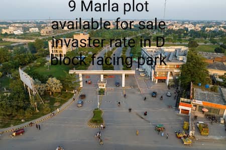 9 Marla Plot for Sale in Banker Avenue Cooperative Housing Society