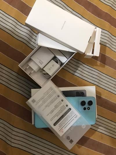 Redmi note 12 8/128 complete box 10 by 10 condition complete box