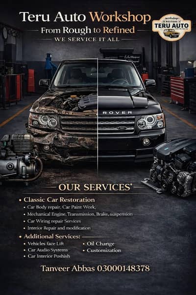 Auto Workshop Mercedes, Lexus,  BMW,  Range Rover, Land Rover, Audi