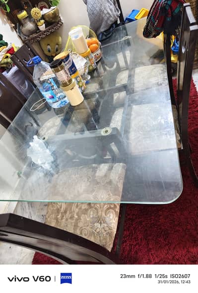 Dining table with 7 chairs