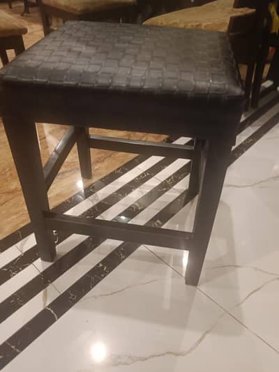 wooden stools