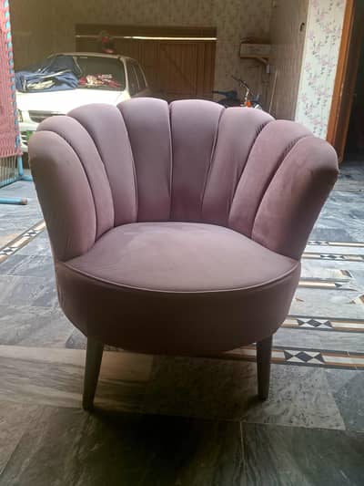 2 room chairs light pink velvet poshish