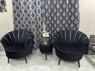 Coffee chair with table